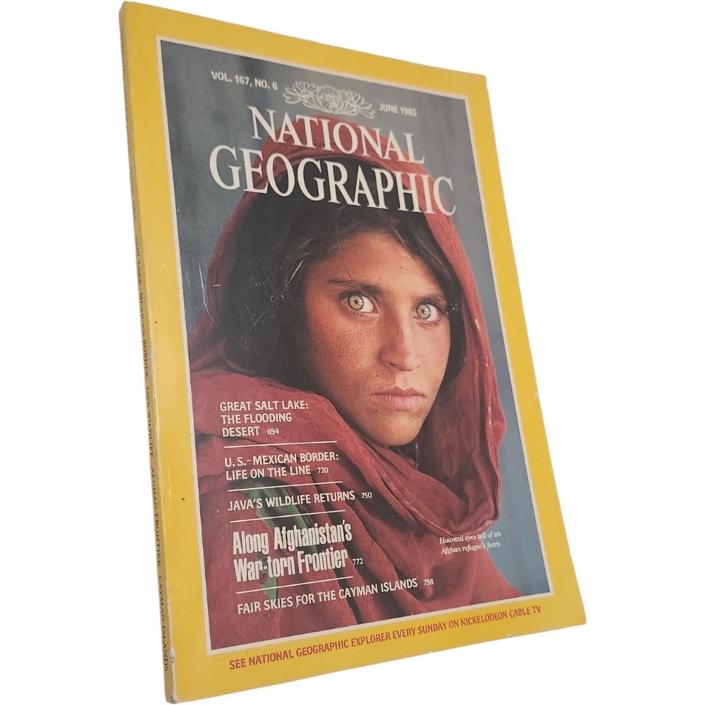 National Geographic June 1985 Afghan Girl Cover Steve McCurry Vol 167 No 6